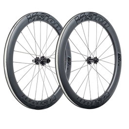 Vision Service Course 60 mm Ruedas de Carbono Carretera Eje Pasante 12 mm Centerlock 28 Pulgadas
