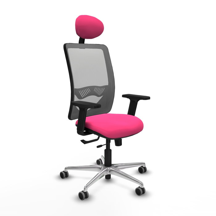 PIQUERAS Y CRESPO Silla de oficina Zulema Rosa y Gris PIQUERAS Y CRESPO Silla de oficina Zulema Rosa y Gris