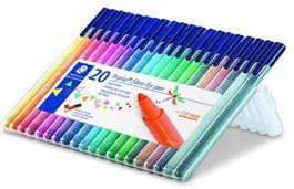 STAEDTLER Estuche de 16+4 rotuladores Triplus 323 colores surtidos