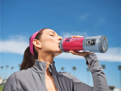 Ninja BC151EUNV Batidora de Vaso Individual para Smoothies Azul, Portátil USB-C, Vaso 530ml con Tapa de Viaje