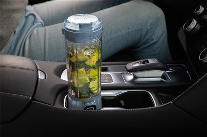 Ninja BC151EUNV Batidora de Vaso Individual para Smoothies Azul, Portátil USB-C, Vaso 530ml con Tapa de Viaje