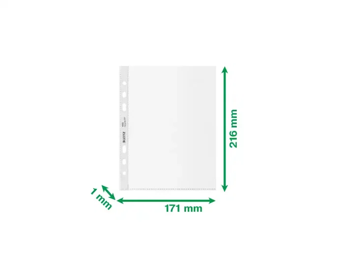 Leitz Funda Multitaladro DIN A5 6 Taladros Polipropileno 100 mc Piel de Naranja con Refuerzo Leitz Funda Multitaladro DIN A5 6 Taladros Polipropileno 100 mc Piel de Naranja con Refuerzo