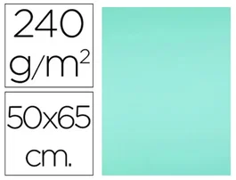 Liderpapel Cartulina Verde 50x65 cm 240g/m2 Paquete de 25 Hojas