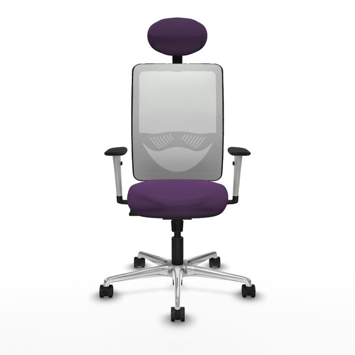 PIQUERAS Y CRESPO Silla de oficina Zulema con Mecanismo Sincro Morado y Blanco PIQUERAS Y CRESPO Silla de oficina Zulema con Mecanismo Sincro Morado y Blanco