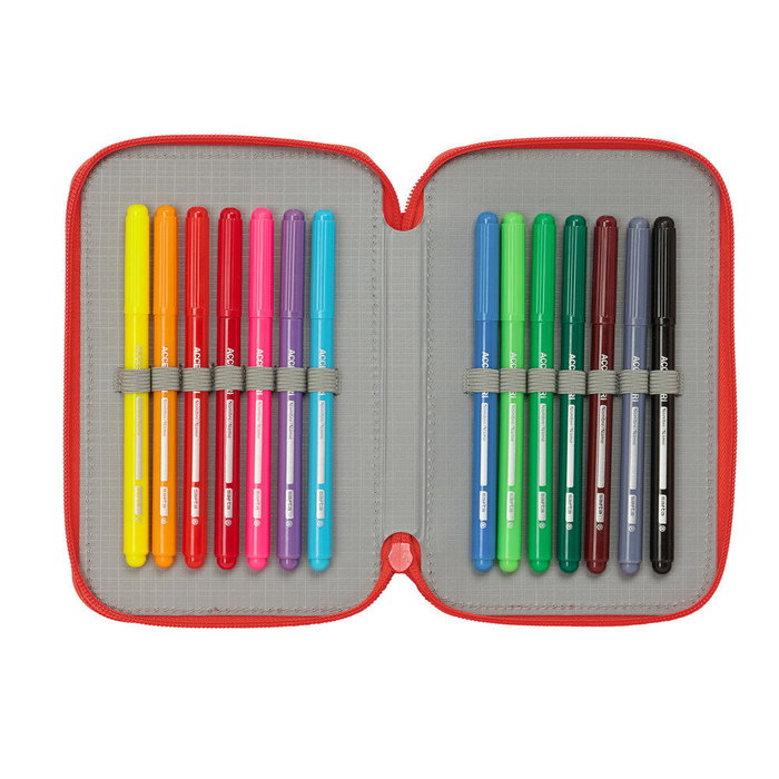Safta Plumier Super Mario Doble Cremallera 29 Piezas