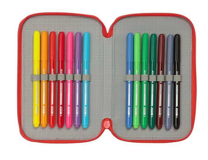 Safta Plumier Doble pqño 29 piezas 12,5x19,5x4 cm Estuche escolar
