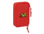 Safta Plumier Escolar Super Mario con Doble Cremallera, 29 Piezas, Dimensiones 195x125x40 mm