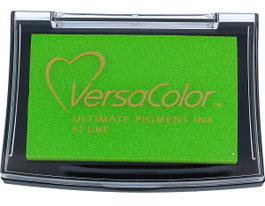 Tsukineko Almohadilla de tinta VERSACOLOR Lima opaca 95x65mm