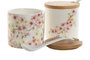 DKD Home Decor Azucarero Almendro 2024 Pack de 2 en Rosa, Blanco y Lila