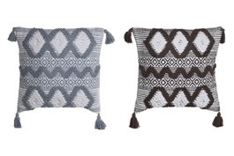 DKD Home Decor Cojín Algodón Rombos Surtido 45x15x45 cm