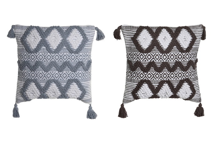 DKD Home Decor Cojín Algodón Rombos Surtido 45x15x45 cm DKD Home Decor Cojín Algodón Rombos Surtido 45x15x45 cm