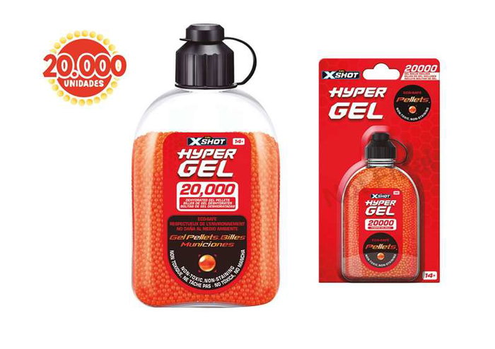 Zuru X-Shot Hypergel Blister 20.000 Bolas de Gel de 12cm para Juguete Zuru X-Shot Hypergel Blister 20.000 Bolas de Gel de 12cm para Juguete