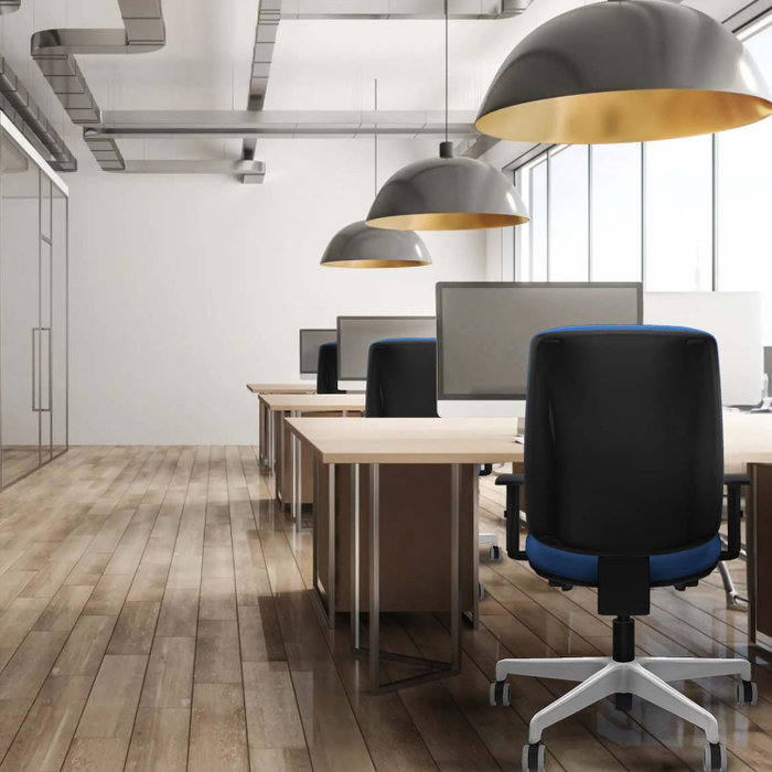 PIQUERAS Y CRESPO Silla de oficina Alares Verde esmeralda con mecanismo Sincro/Traslack y brazos 1D