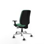 PIQUERAS Y CRESPO Silla de oficina Alares Verde esmeralda con mecanismo Sincro/Traslack y brazos 1D