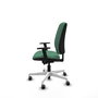 PIQUERAS Y CRESPO Silla de oficina Alares Verde esmeralda con mecanismo Sincro/Traslack y brazos 1D