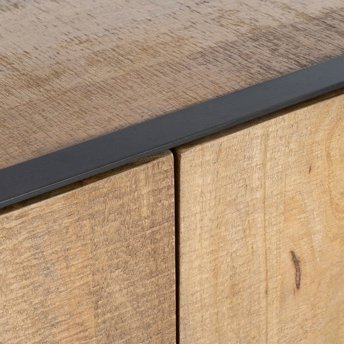 Aparador Natural Madera de Mango Salón 150 X 44 X 80 cm