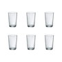 Bormioli Vaso Caña Lisa - Vidrio Tensionado, 9 cl, Altura 86 mm, Diámetro 50 mm, Borde Grueso (Set de 12)