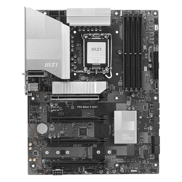 MSI Placa Base PRO B860-P WiFi (601-7E41-02S) ATX DDR5 Wi-Fi 7 Intel B860 LGA 1851 PCIe 5.0
