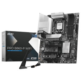 MSI Placa Base PRO B860-P WiFi ATX, Intel B860, LGA 1851, DDR5, Wi-Fi 7, Bluetooth 5.4, 4x SATA, 3x M.2
