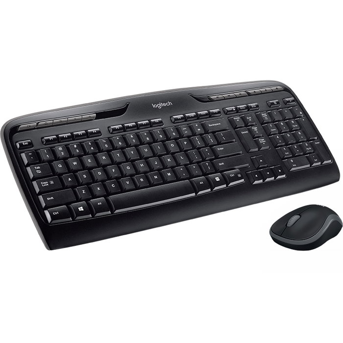 Logitech MK330 Combo de Teclado y Ratón Inalámbrico US International Negro