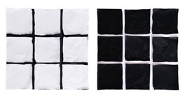 DKD Home Decor Cuadro Lienzo y Papel Moderno 3D 80x80 cm, Pack de 2