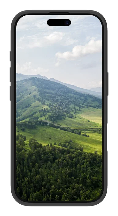 Dbramante1928 Bulk - Nuuk Funda Protectora de Plástico Negro Resistente para Apple iPhone 16 ProMax de 17,5 cm (6.9") con 100% Material Reciclado