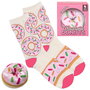 The Concept Factory Par Calcetines De Postre Mujer Talla 36-40 Modelos Surtidos: Donut Rosa, Donut Verde, Cupcake Rosa, Cupcake Azul