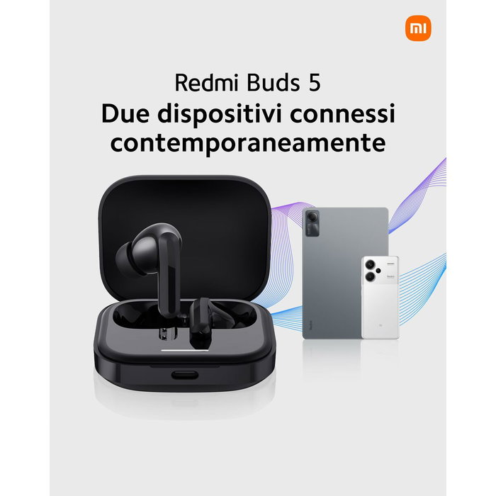 Xiaomi Redmi Buds 5 Blanco, Auriculares Inalámbricos con Cancelación de Ruido Xiaomi Redmi Buds 5 Blanco, Auriculares Inalámbricos con Cancelación de Ruido