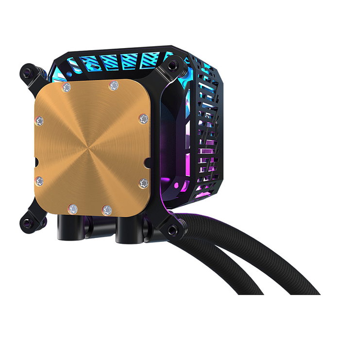 ASRock Kit Refrigeración Líquida Phantom Gaming 360 LCD, Pantalla IPS 3.4", 3 Ventiladores RGB 12cm PWM, Compatible con AM4/AM5/LGA1700/LGA1851