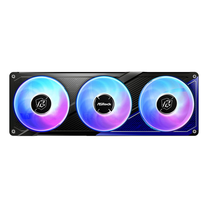 ASRock Kit Refrigeración Líquida Phantom Gaming 360 LCD, Pantalla IPS 3.4", 3 Ventiladores RGB 12cm PWM, Compatible con AM4/AM5/LGA1700/LGA1851