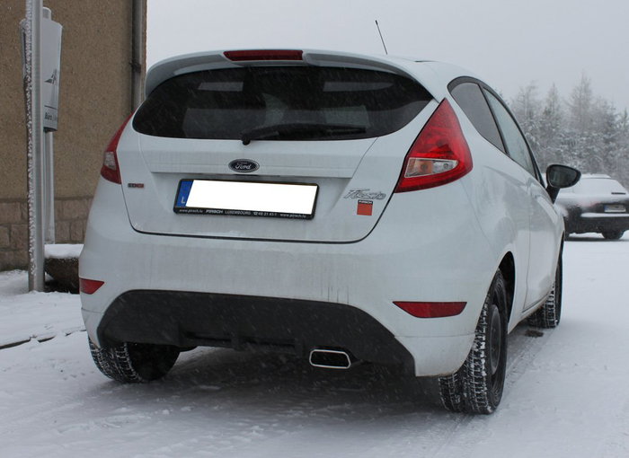 Fox Colas de escape plateado brillante para Ford Fiesta VII