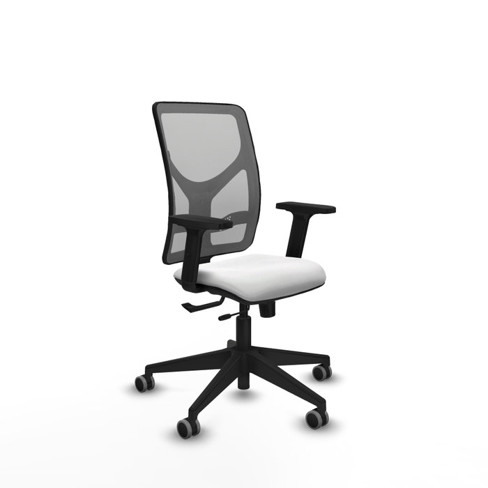 PIQUERAS Y CRESPO Silla de oficina Motilla con mecanismo Sincro/Traslack Blanco y Gris PIQUERAS Y CRESPO Silla de oficina Motilla con mecanismo Sincro/Traslack Blanco y Gris