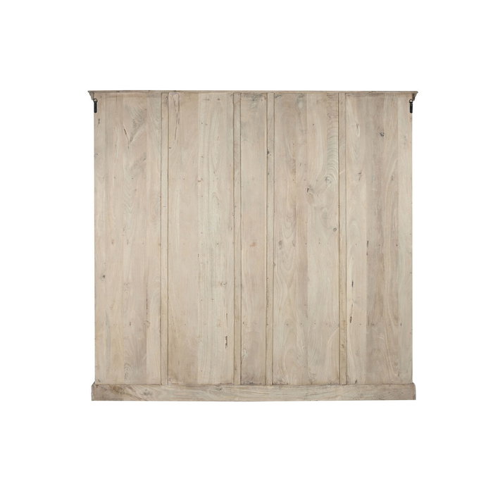 DKD Home Decor Estantería de Madera Tallada a Mano Natural