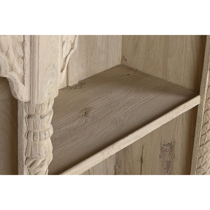 DKD Home Decor Estantería de Madera Tallada a Mano Natural