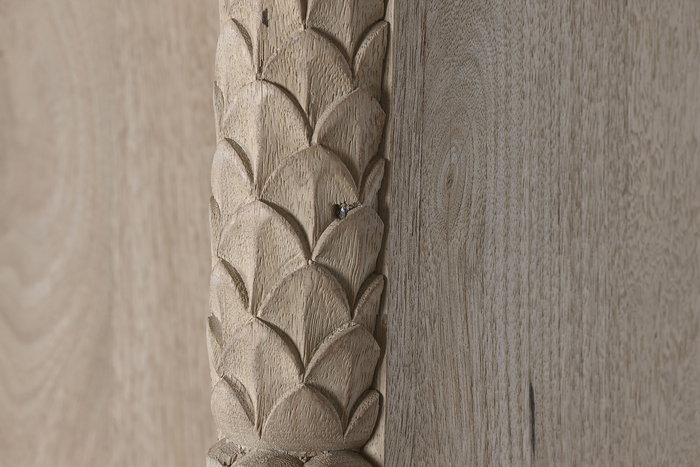 DKD Home Decor Estantería India 1c24 Item Home Madera Natural 38 x 196 x 204 cm con 2 Estanterías