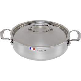 De Buyer Affinity Olla para salsas baja con tapa de 28 cm