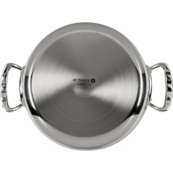De Buyer Affinity Olla para salsas baja con tapa de 28 cm