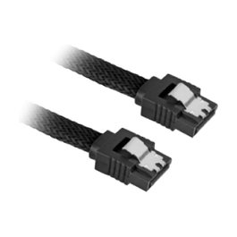 Sharkoon Cable SATA III trenzado 0.60m Negro