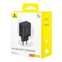 Baseus Cube Pro 30W USB-C USB-A - negro