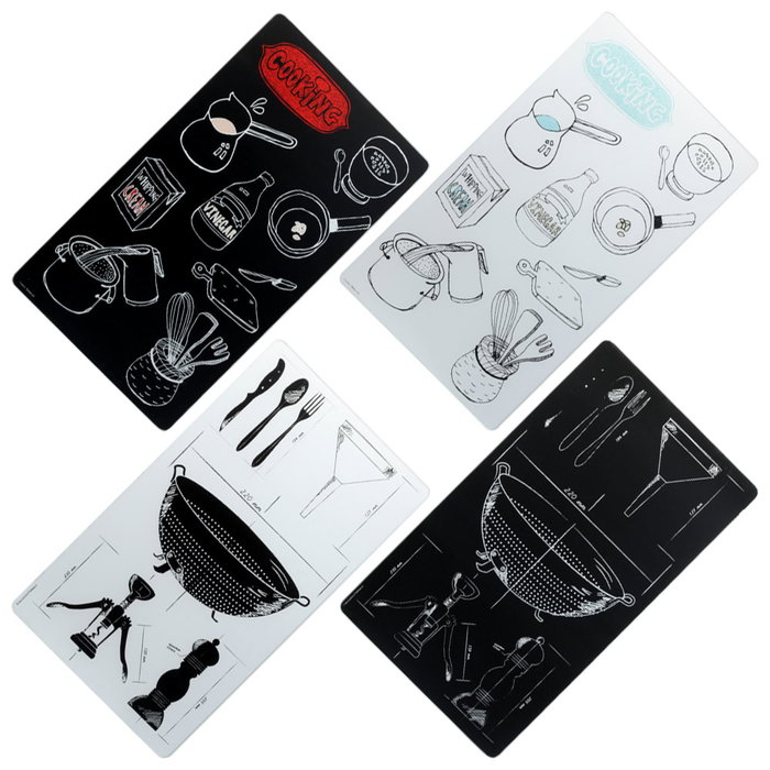 Cuisy Protector Vitrocerámica 52x30 cm para Cocina, Amplía Zona de Trabajo y Protege Superficies