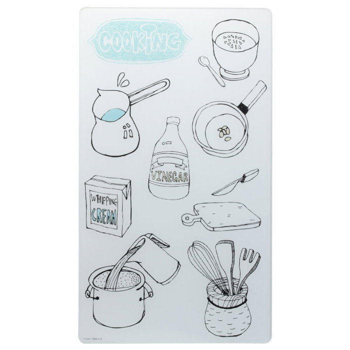 Cuisy Protector Vitrocerámica 52x30 cm para Cocina, Amplía Zona de Trabajo y Protege Superficies