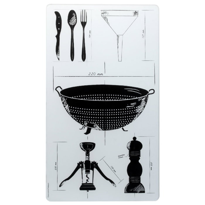 Cuisy Protector Vitrocerámica 52x30 cm para Cocina, Amplía Zona de Trabajo y Protege Superficies