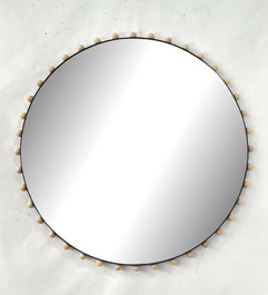 DKD Home Decor Espejo Moderno Negro Natural 4.5 x 113 x 113 cm