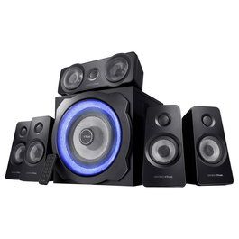 Trust GXT 658 Tytan Altavoces PC 5.1 Surround con Subwoofer, 90 W, Negro, Inalámbrico, Compatible con PC, PS3, Xbox 360