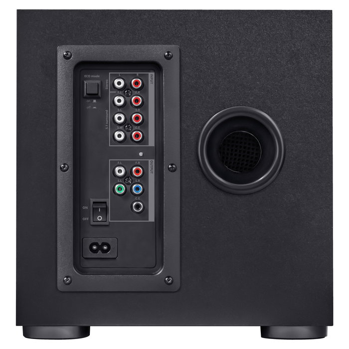 Trust GXT 658 Tytan Altavoces PC 5.1 Surround con Subwoofer, 90 W, Negro, Inalámbrico, Compatible con PC, PS3, Xbox 360