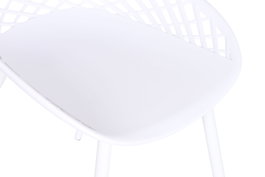 DKD Home Decor Silla Urban Blanco 48.5 x 83.5 x 55 cm (4 Unidades)