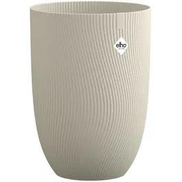 ELHO Maceta Sereh Tall 40-50 L, Ø 39 x H 53 cm, color beige para balcón, interior y exterior