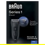 Braun Series 1 170 - Máquina de afeitar de láminas eléctrica, negro, lavable, a prueba de agua, con recortadora de precisión