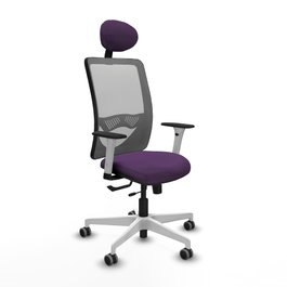 PIQUERAS Y CRESPO Silla de oficina Zulema Morada con mecanismo Sincro/Traslack