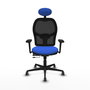 PIQUERAS Y CRESPO Silla de oficina Jorquera Azul y Negro